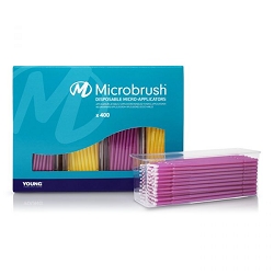 Microbrush DS Fine Size 1.5mm Yellow-Pink 400pk