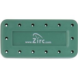 Zirc Magnetic Bur Block 14 Hole - D Green 