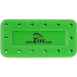 Zirc Magnetic Bur Block 14 Hole - P Neon Green 