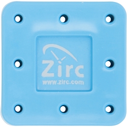 Zirc Magnetic Bur Blocks 8 Hole - N Neon Blue