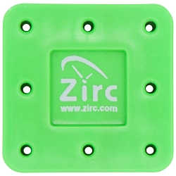 Zirc Magnetic Bur Blocks 8 Hole - P Neon Green 