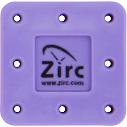 Zirc Magnetic Bur Blocks 8 Hole - R Neon Purple 