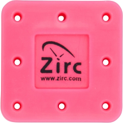 Zirc Magnetic Bur Blocks 8 Hole - S Neon Pink