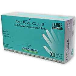 Miracle Blue Nitrile Gloves M 200pk 